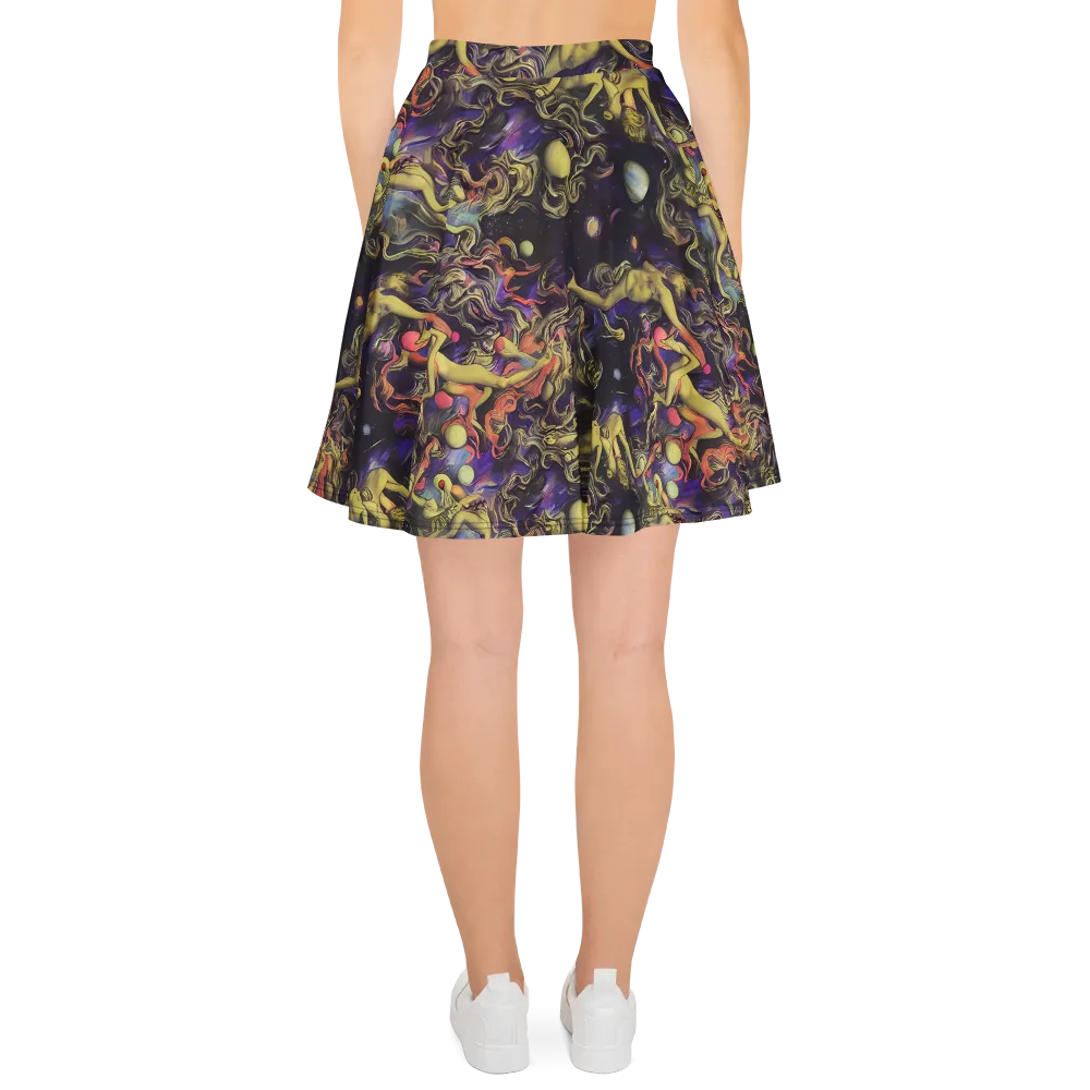 Galactic Playground on Skater Skirt — Back