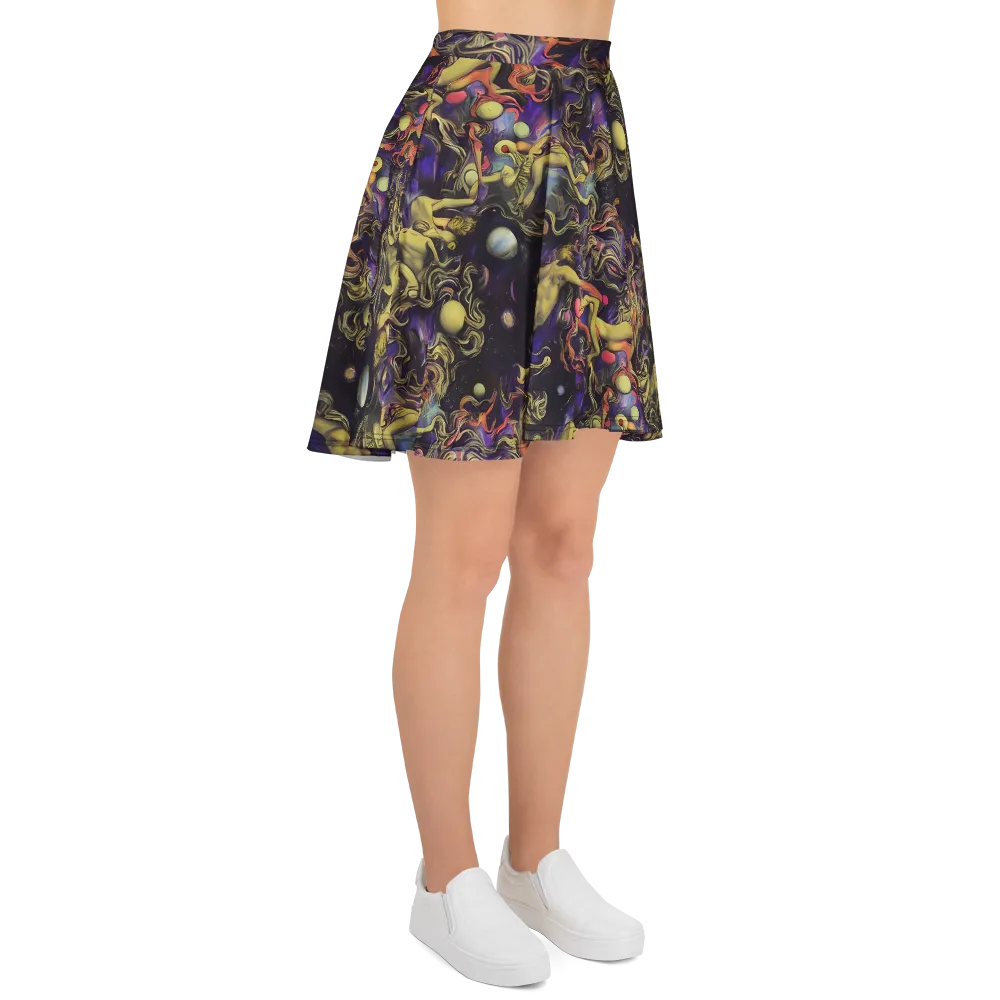 Galactic Playground on Skater Skirt — Right