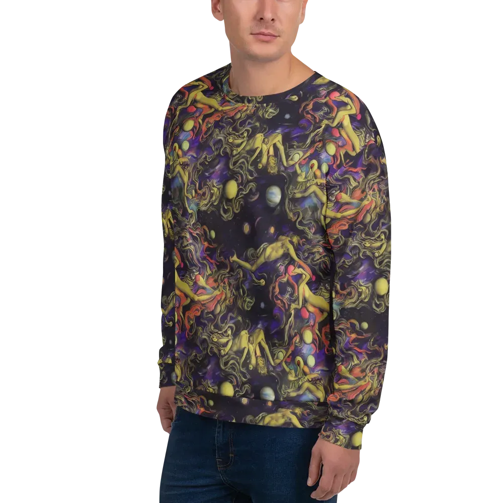 Galactic Playground on Sweatshirt — Left Front