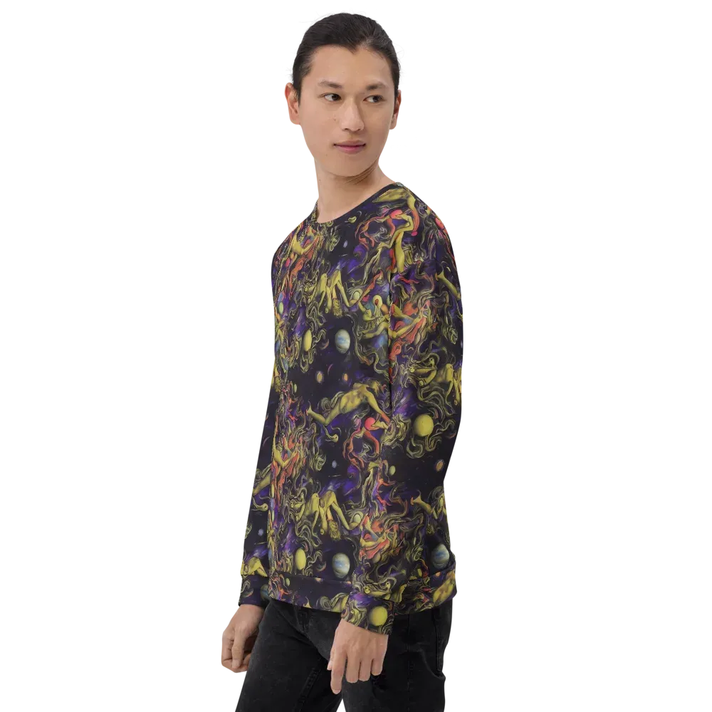 Galactic Playground on Sweatshirt — Left Front