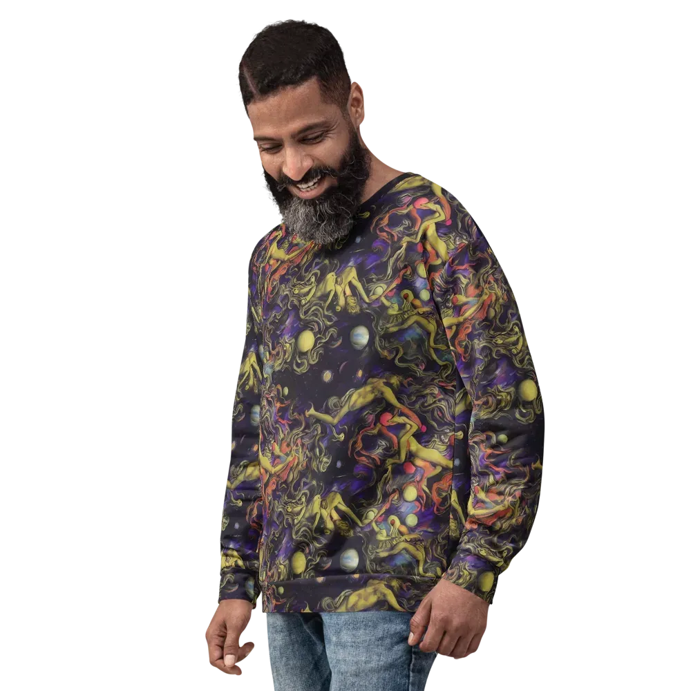 Galactic Playground on Sweatshirt — Left Front