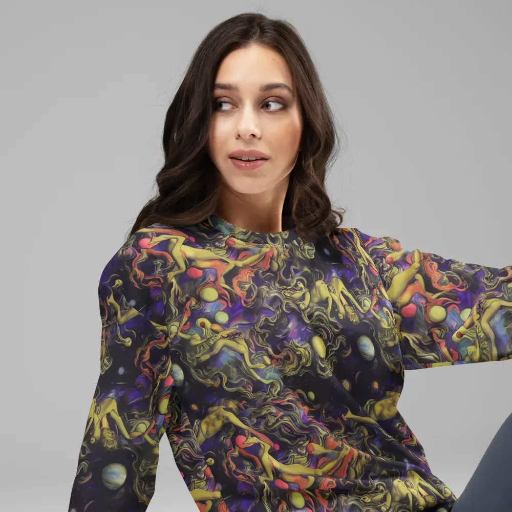 Galactic Playground on Sweatshirt — Right Front