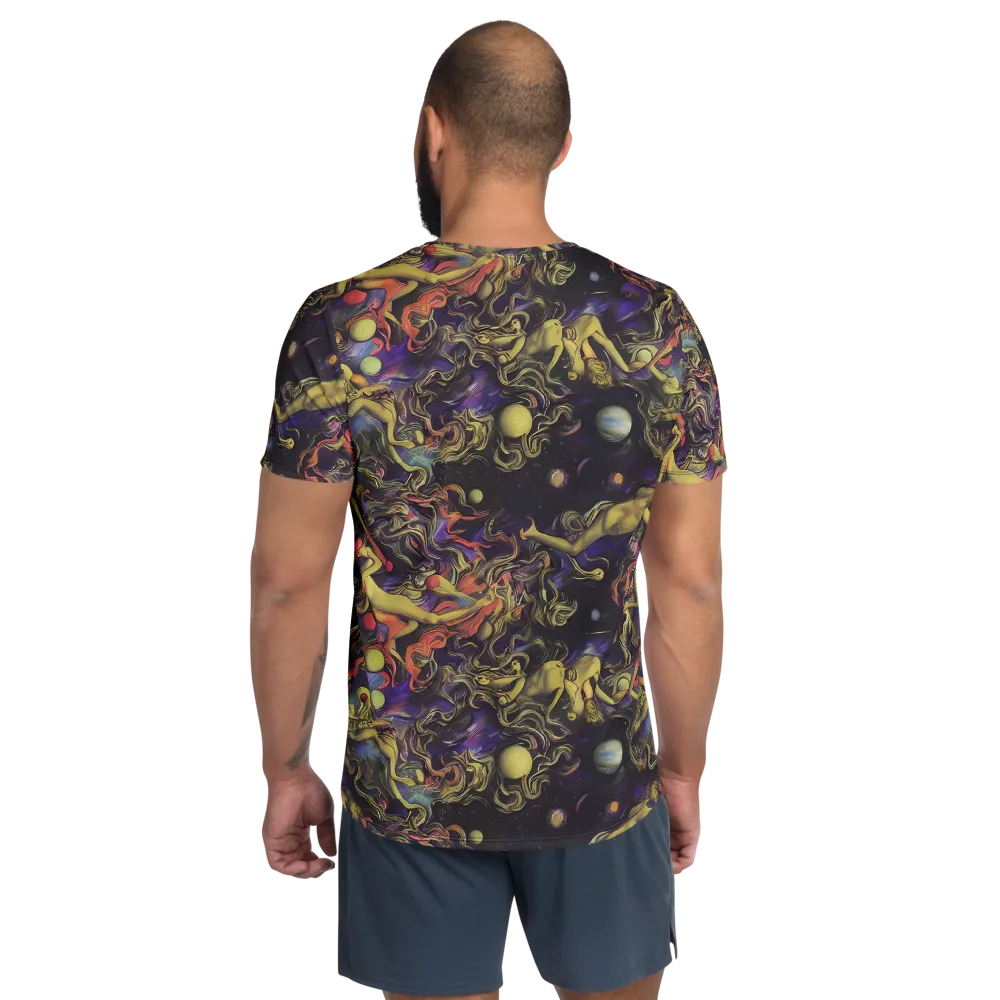 Galactic Playground on Men's Athletic T-Shirt — Back