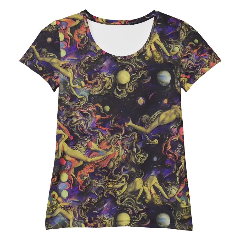 Galactic Playground on Women's Athletic T-Shirt — Front