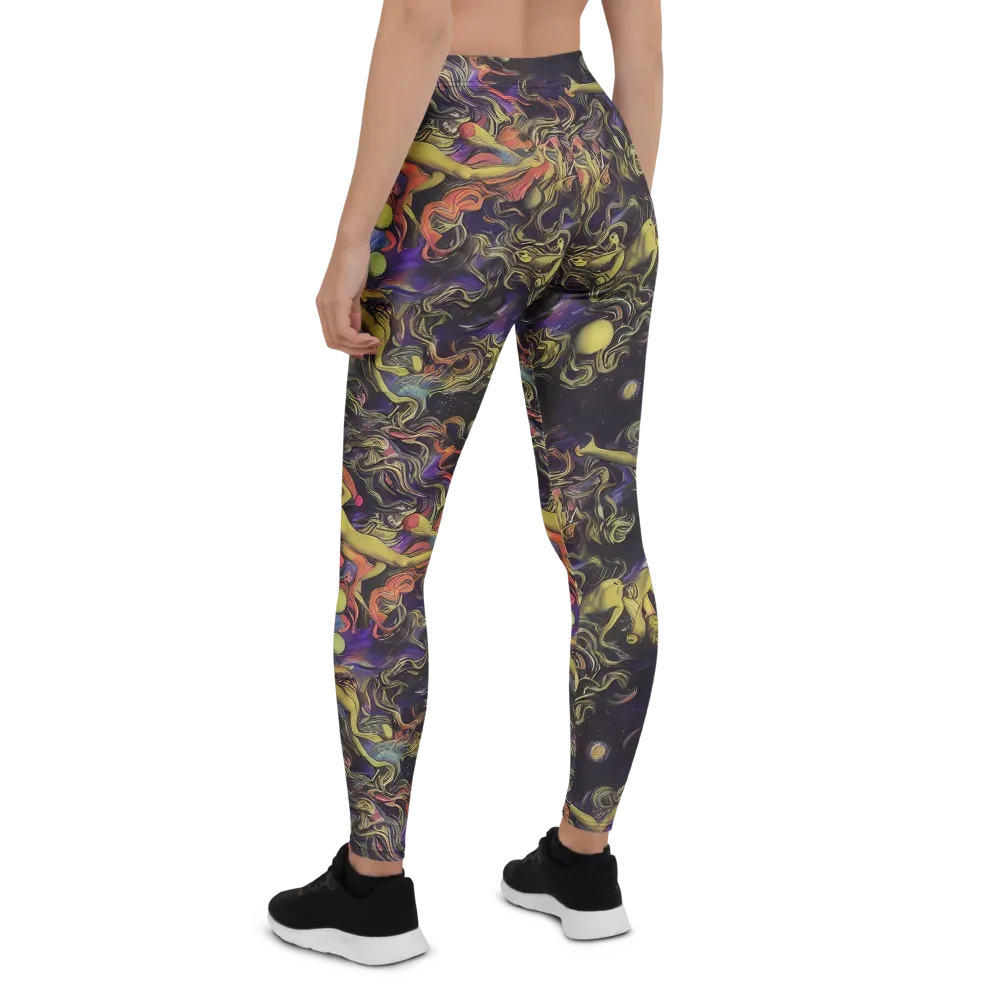 Galactic Playground on Leggings — Back