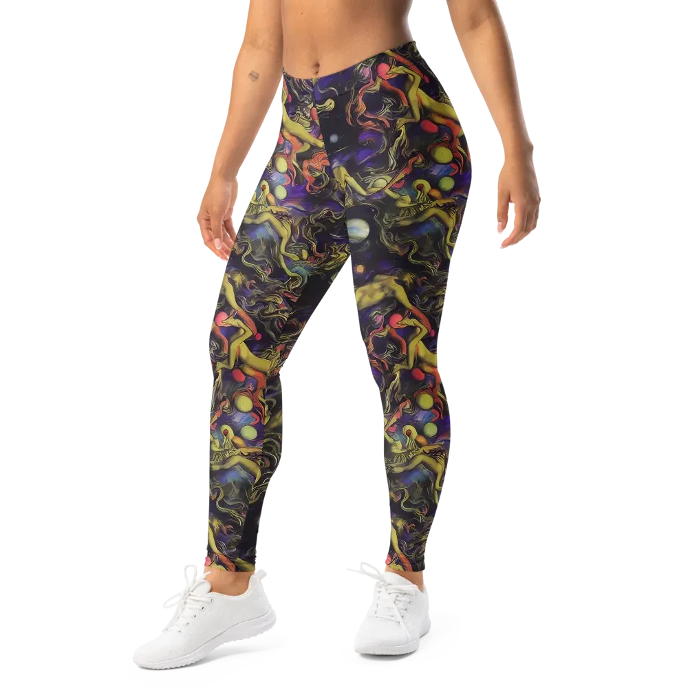 Galactic Playground on Leggings — Left Front