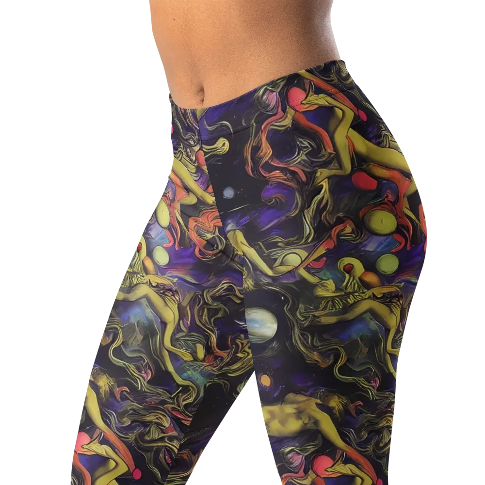 Galactic Playground on Leggings — Left Front