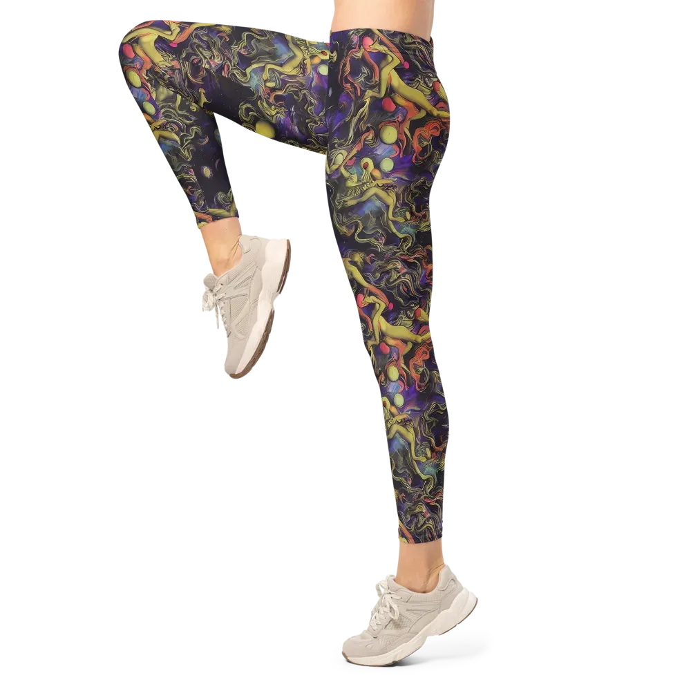 Galactic Playground on Leggings — Left