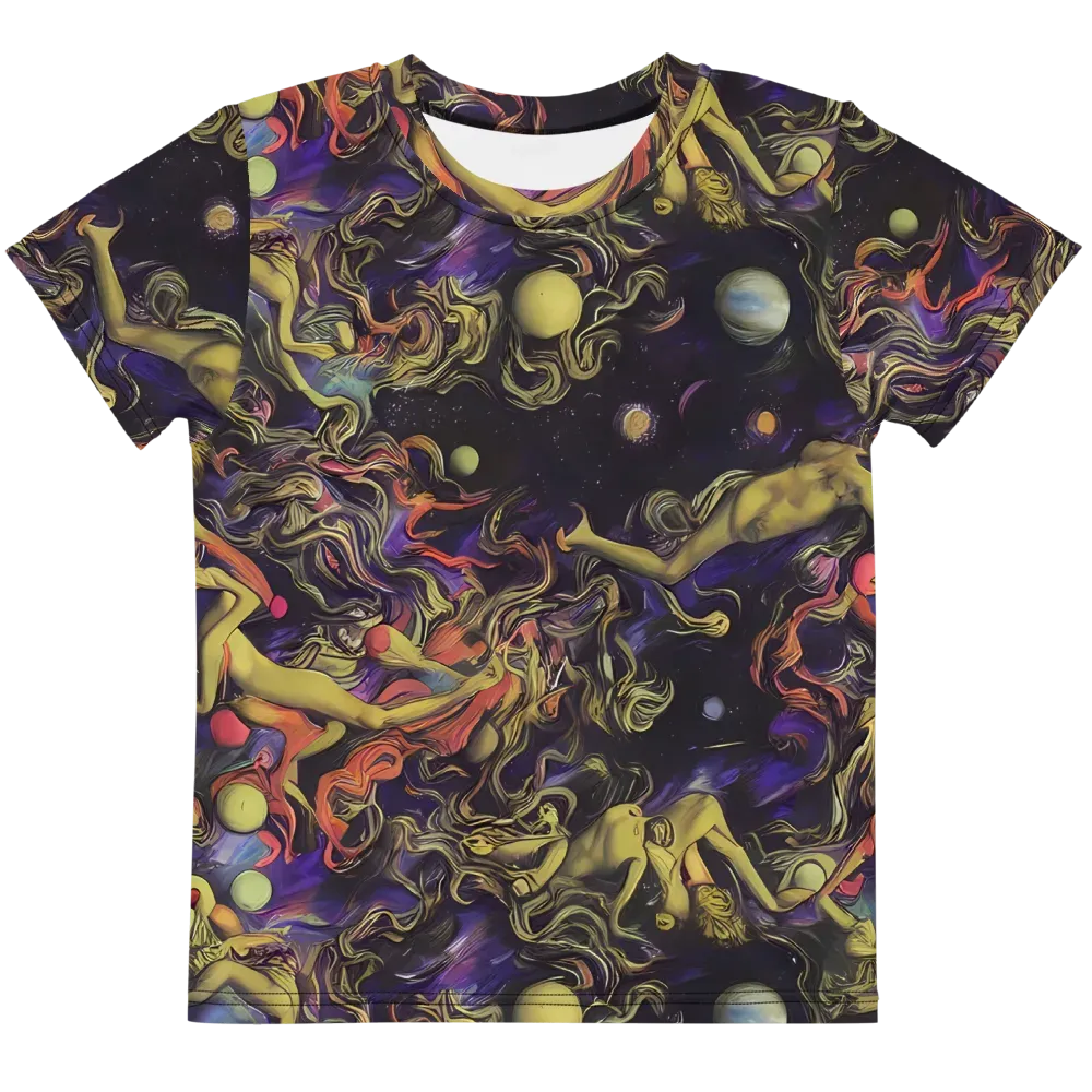 Galactic Playground on Kids Crew Neck T-Shirt — Front