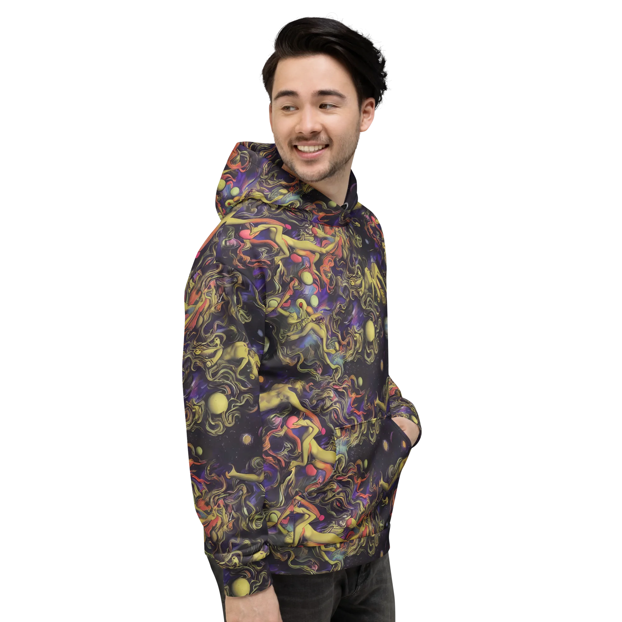 Galactic Playground on Hoodie — Right