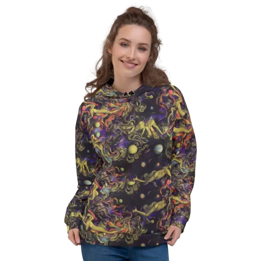 Galactic Playground on a Hoodie