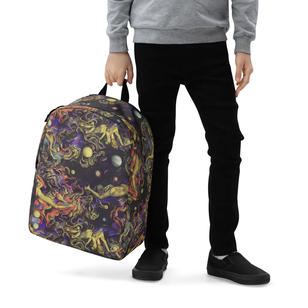 Galactic Playground on Minimalist Backpack — Zoomed-in