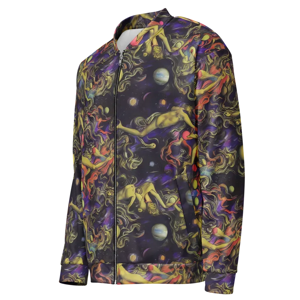 Galactic Playground on Bomber Jacket — Left Front