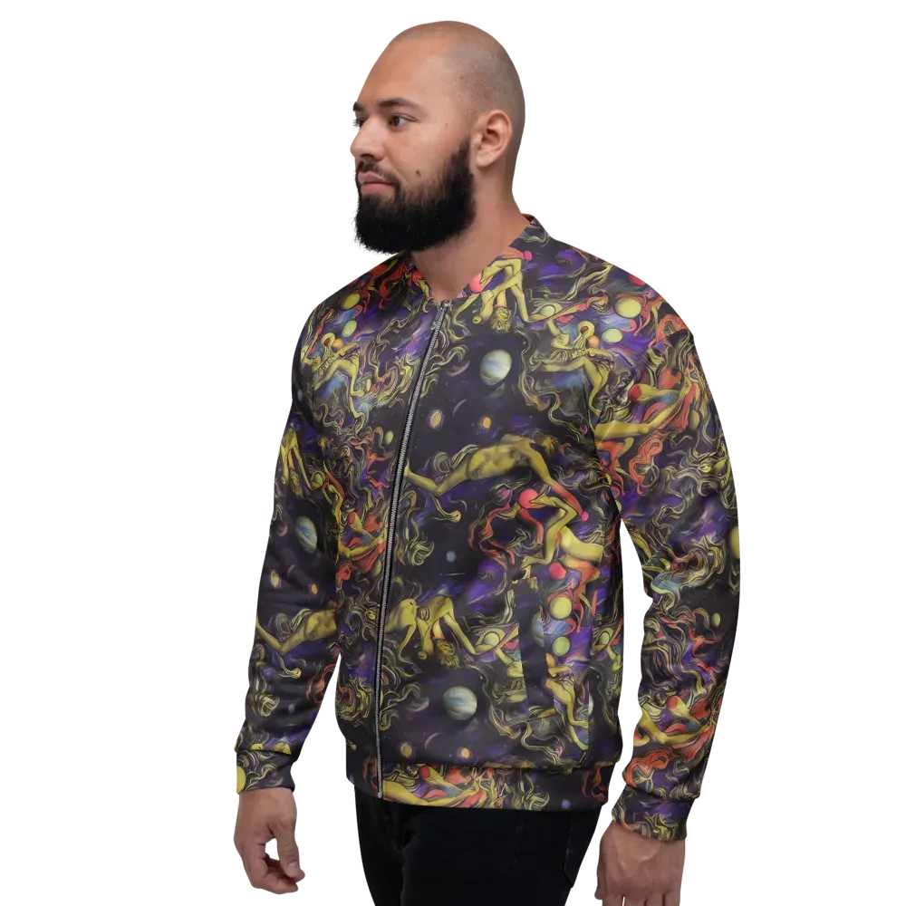 Galactic Playground on Bomber Jacket — Left