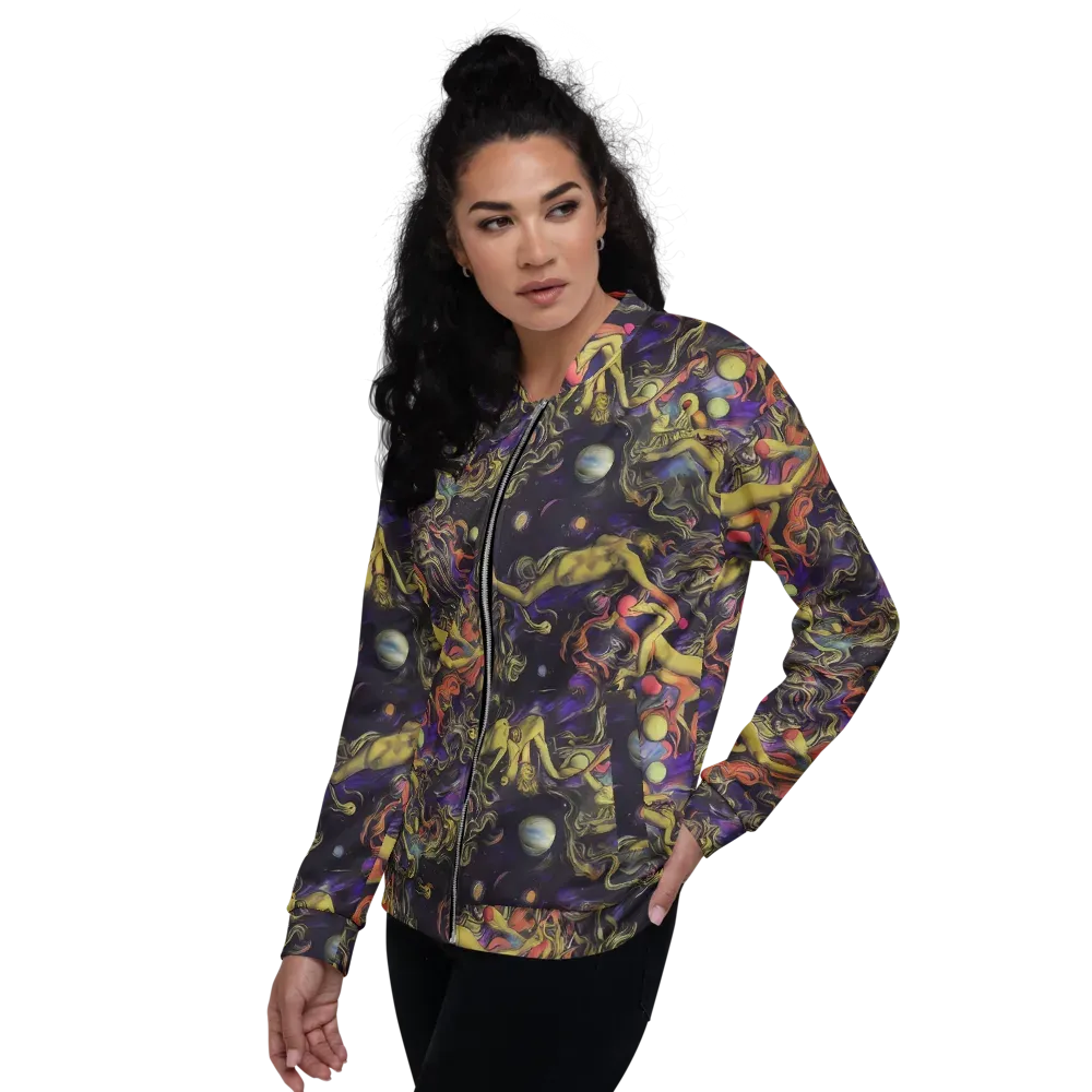 Galactic Playground on Bomber Jacket — Left