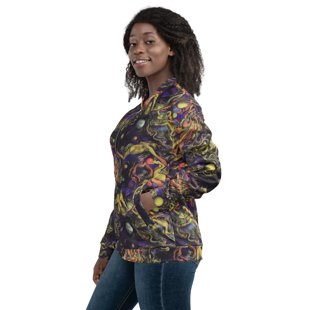 Galactic Playground on Bomber Jacket — Left