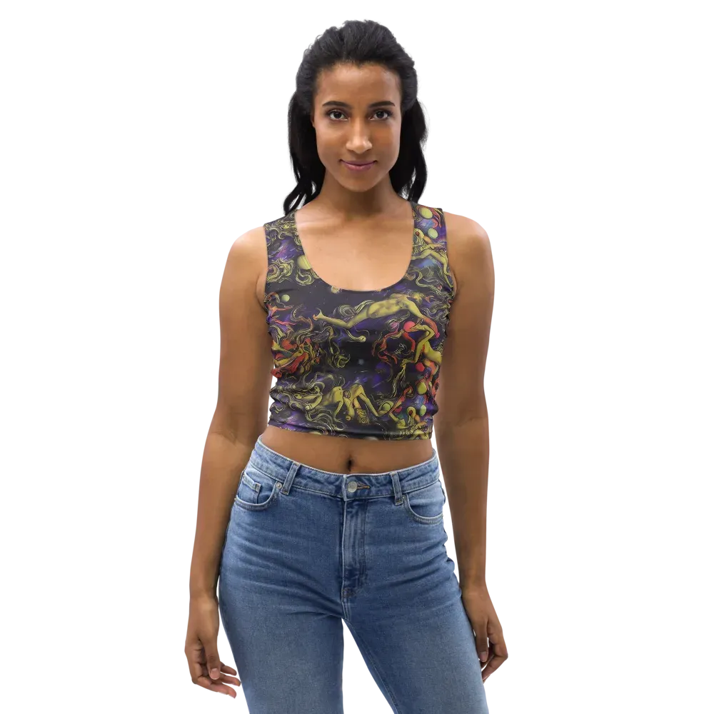 Galactic Playground on Crop Top — Front
