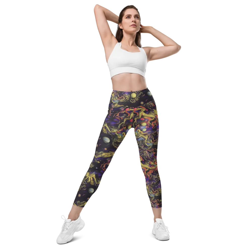 Galactic Playground on Leggings with Pockets — Front
