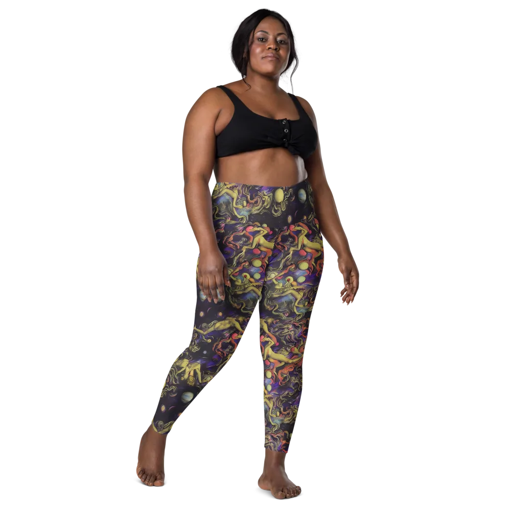 Galactic Playground on Leggings with Pockets — Front