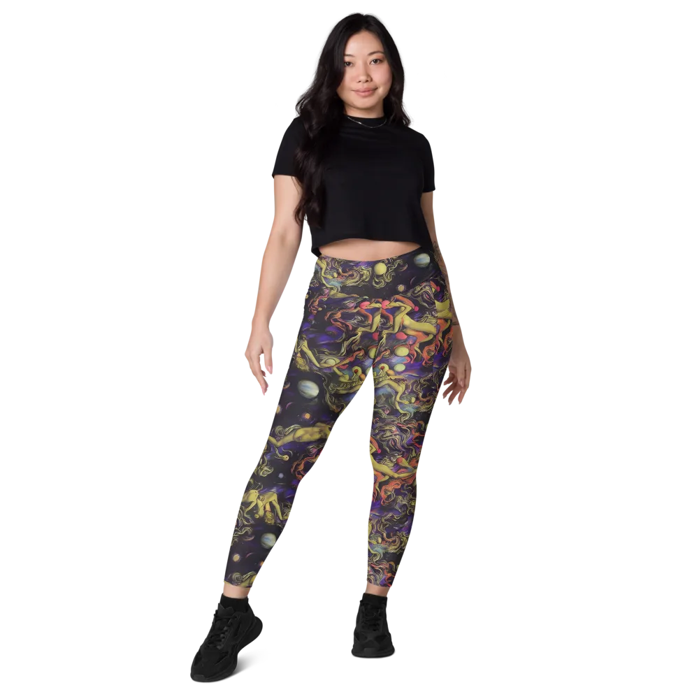 Galactic Playground on Leggings with Pockets — Front