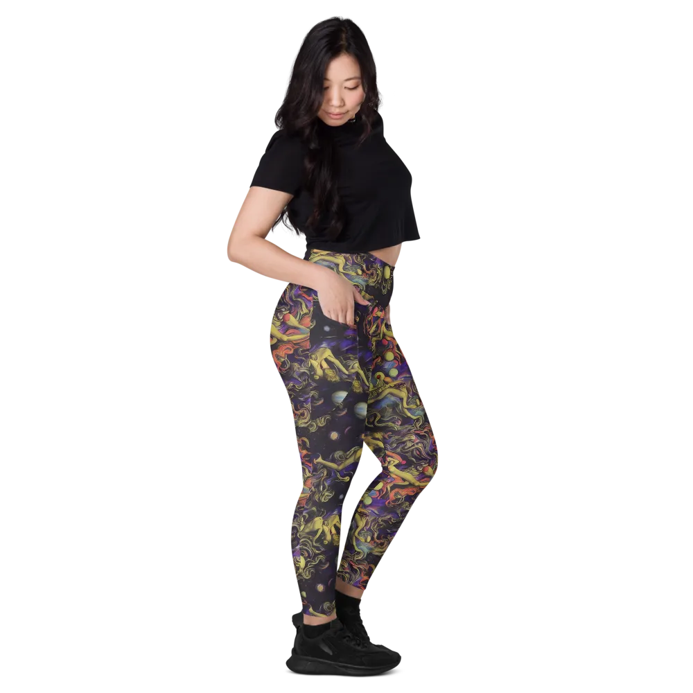 Galactic Playground on Leggings with Pockets — Right