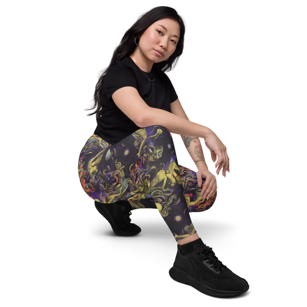 Galactic Playground on Leggings with Pockets — Right Front