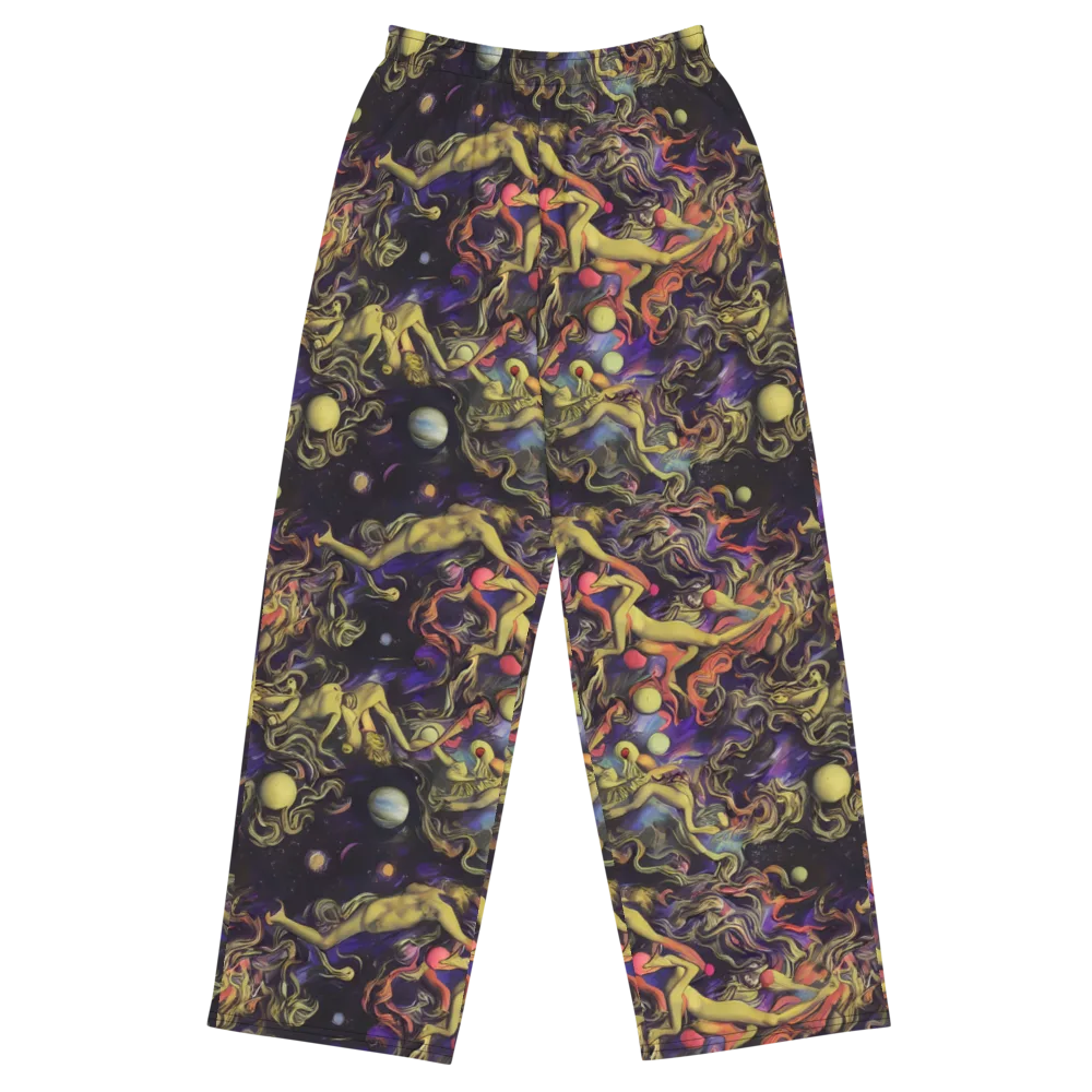 Galactic Playground on Wide-Leg Pants — Front