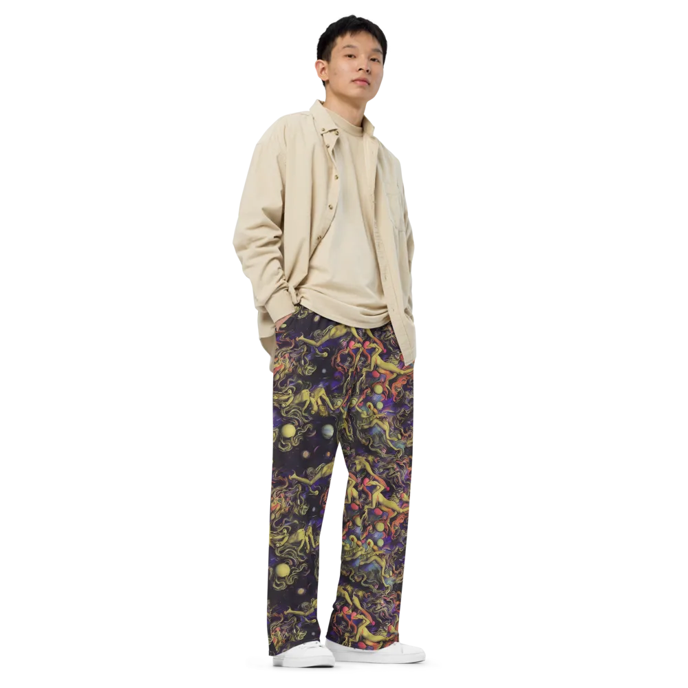 Galactic Playground on Wide-Leg Pants — Right Front