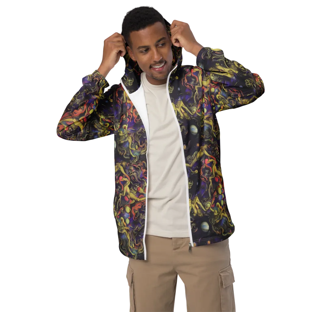 Galactic Playground on Men's Windbreaker — Front