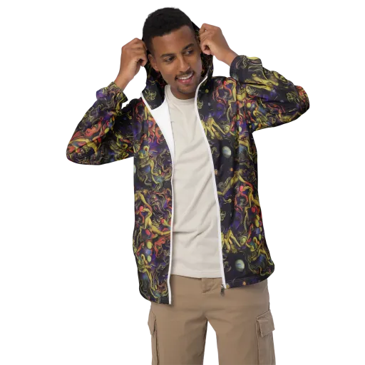 Galactic Playground on a Men's Windbreaker