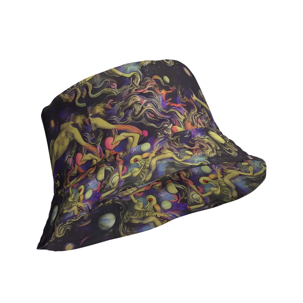 Galactic Playground on Reversible Bucket Hat — Product details Outside