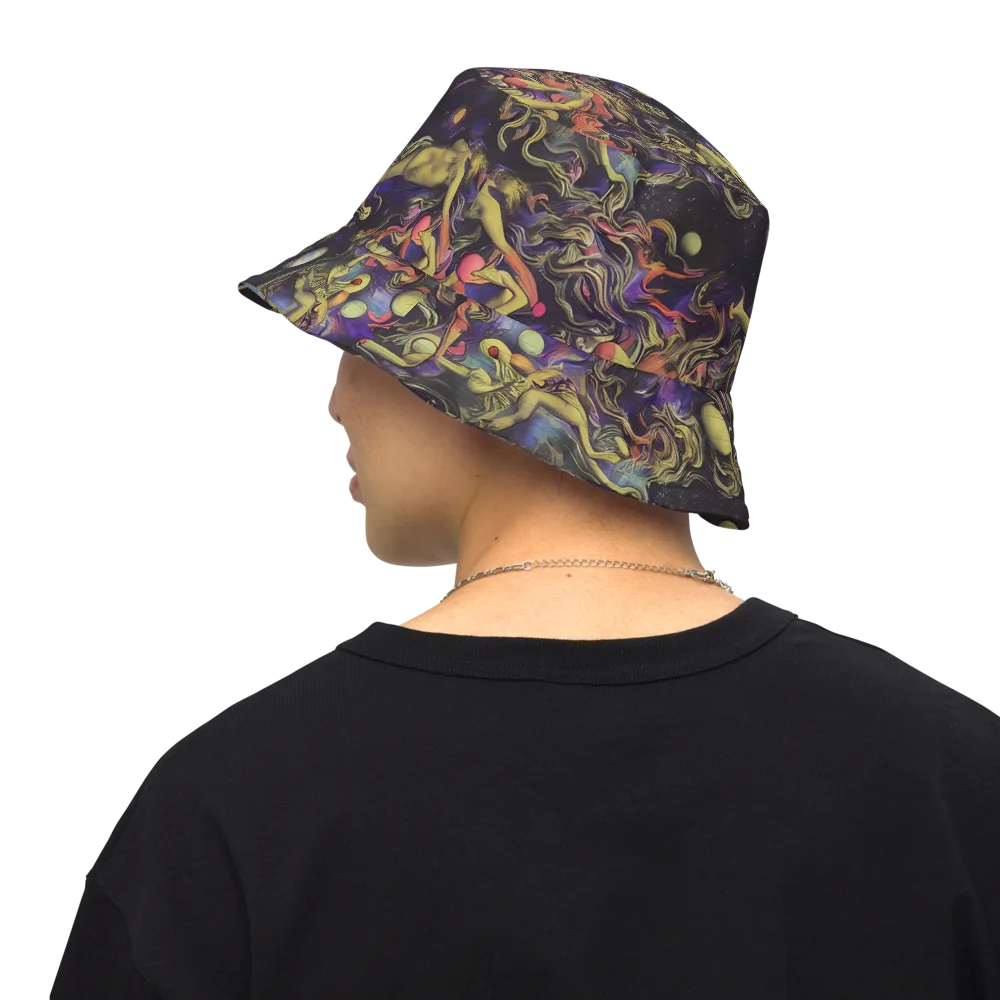Galactic Playground on Reversible Bucket Hat — Back Inside