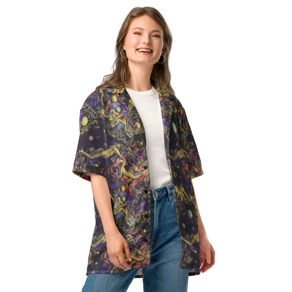 Galactic Playground on Button Shirt — Front