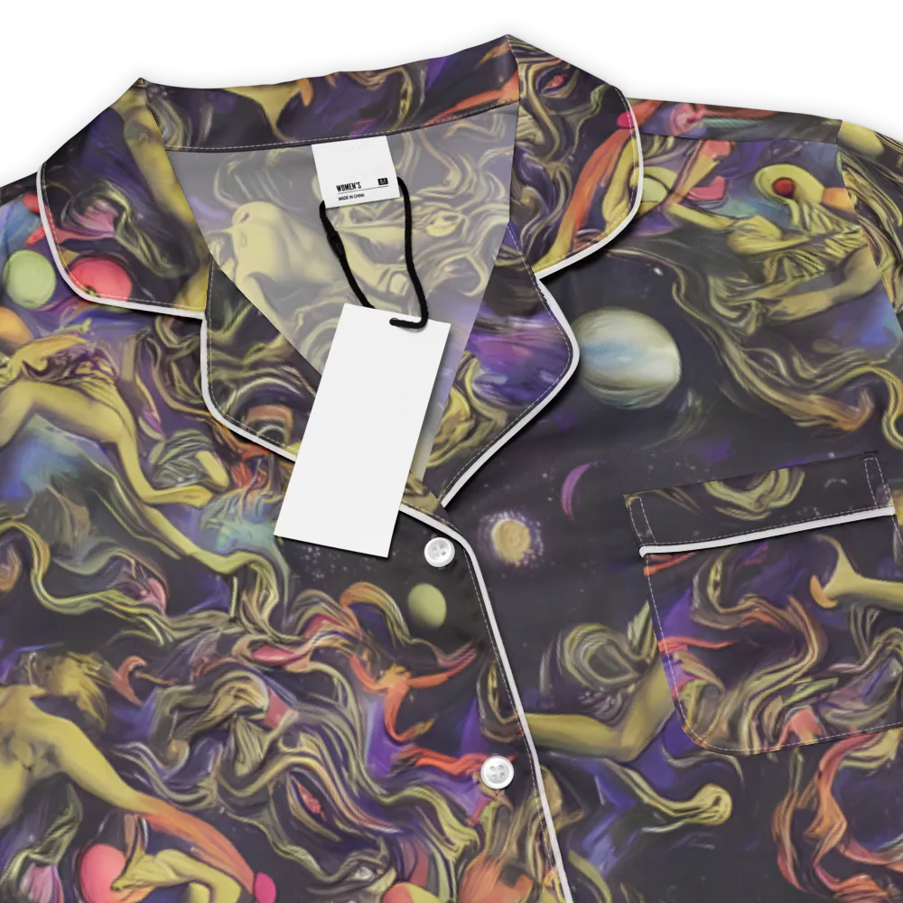 Galactic Playground on Women's Short Sleeve Pajama Top — Product details
