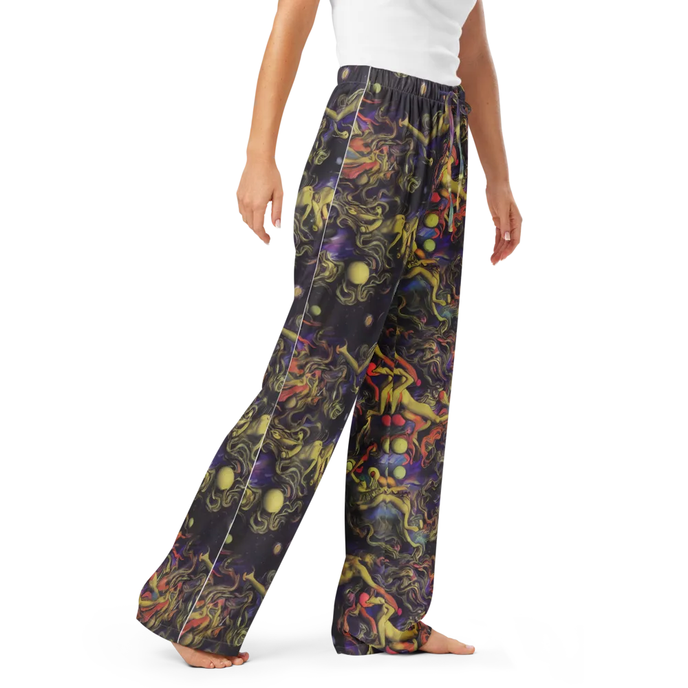 Galactic Playground on Women's Pajama Pants — Right Front