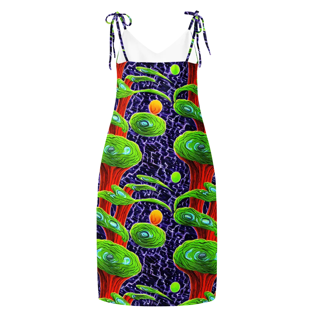 Psychedelic Grove on Slip Dress — Back