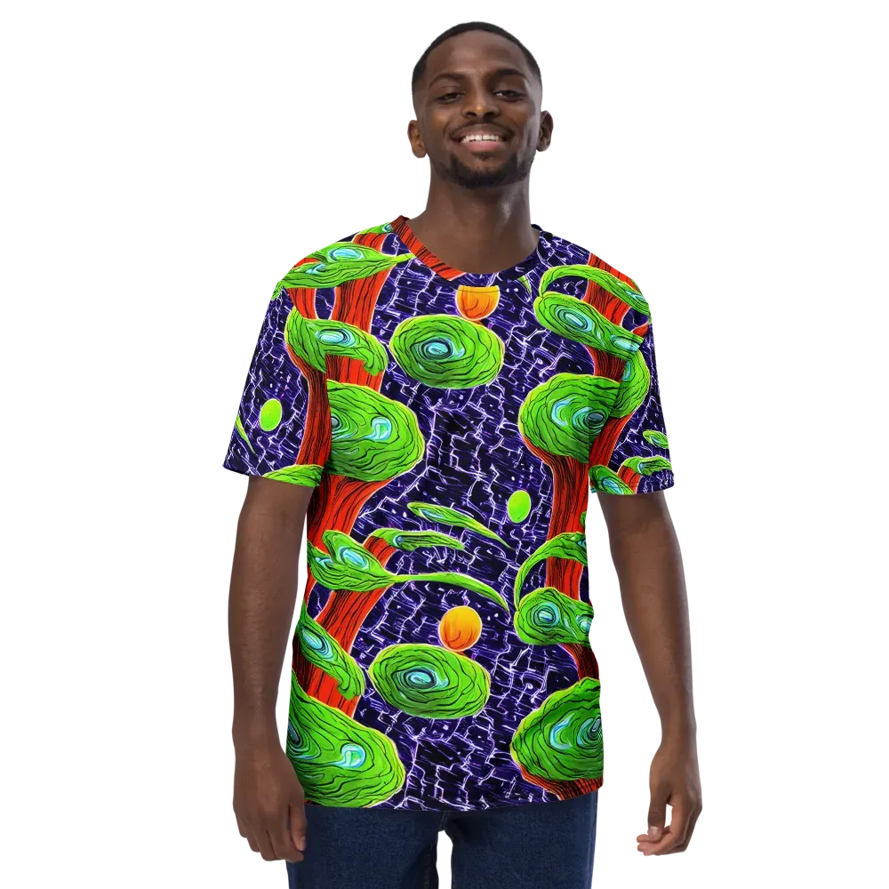 Psychedelic Grove on Men's Crew Neck T-Shirt — Front