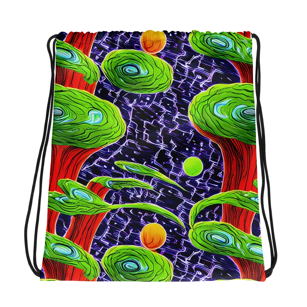 Psychedelic Grove on Drawstring Bag — Photo