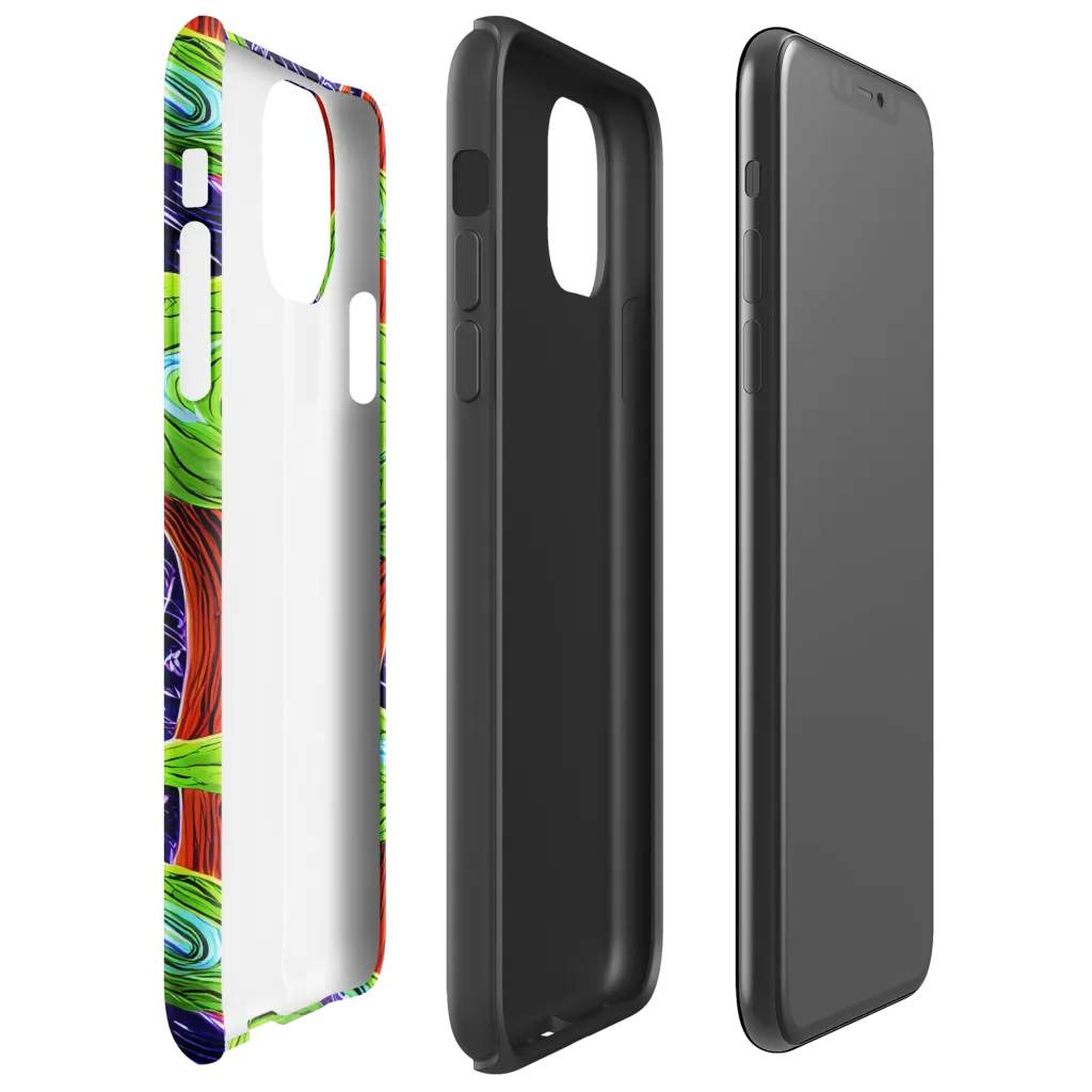 Psychedelic Grove on Tough Case for iPhone® — Right