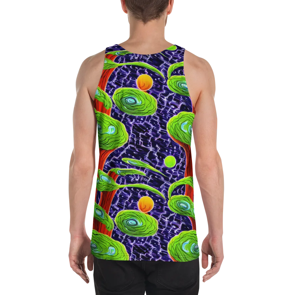 Psychedelic Grove on Men's Tank Top — Back
