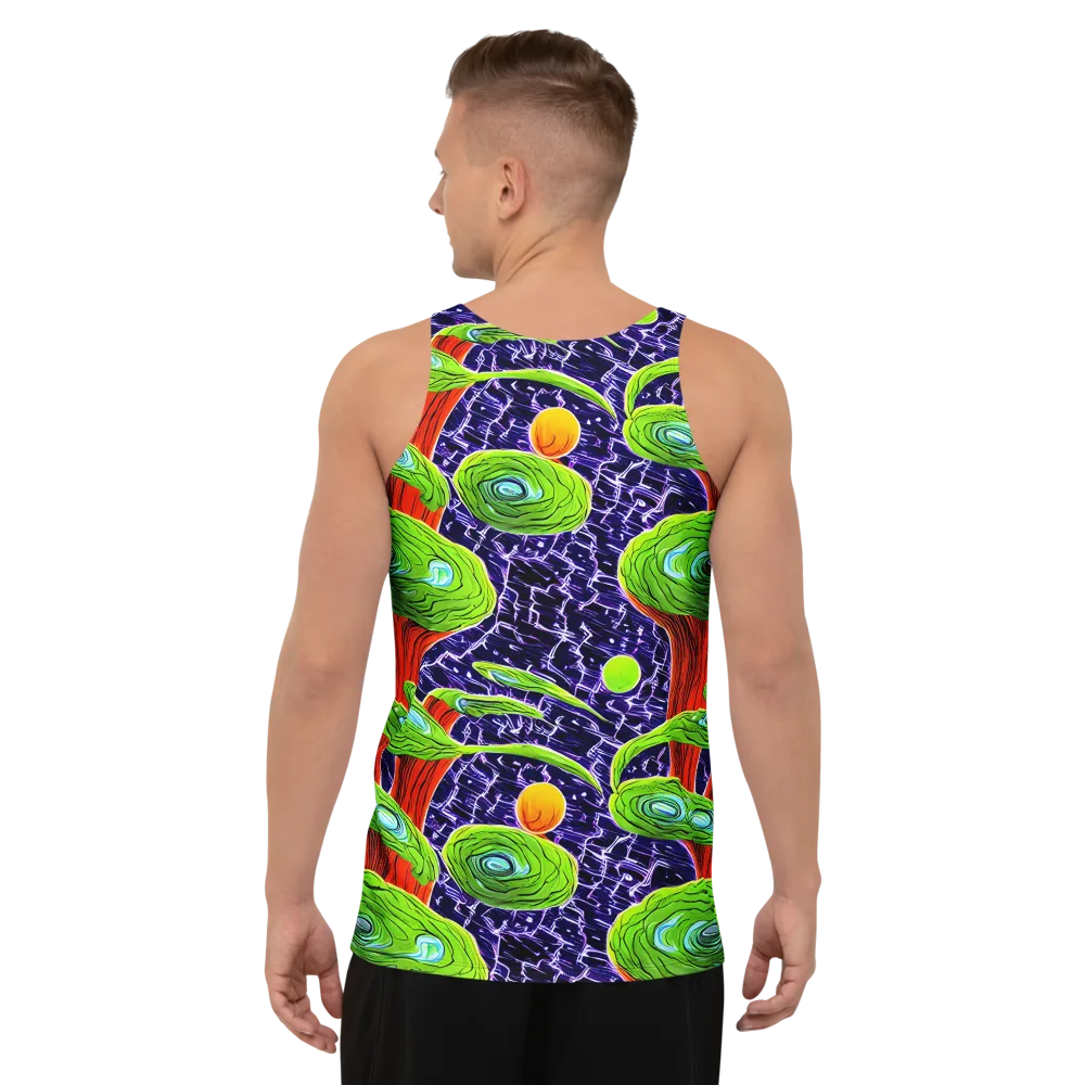 Psychedelic Grove on Men's Tank Top — Back