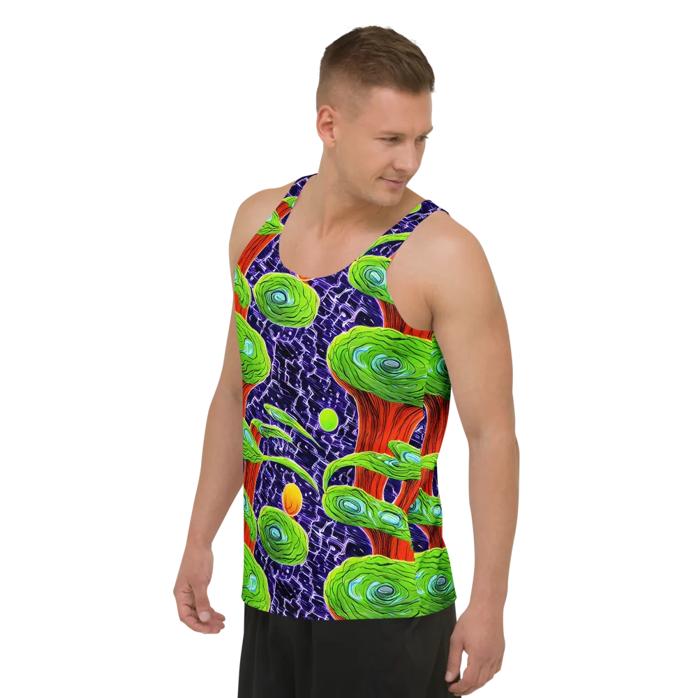 Psychedelic Grove on Men's Tank Top — Left Front