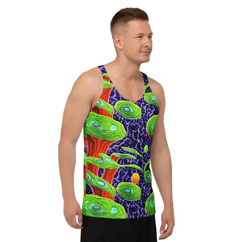 Psychedelic Grove on Men's Tank Top — Right Front
