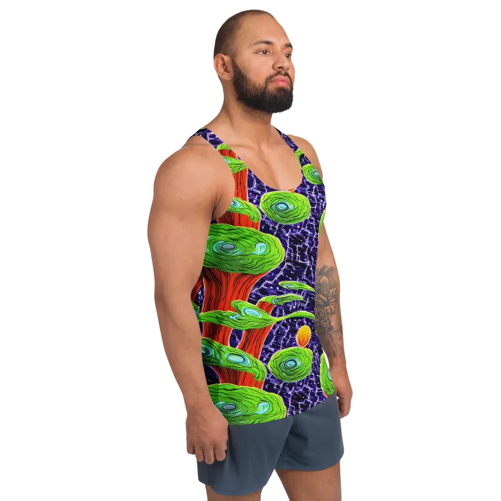 Psychedelic Grove on Men's Tank Top — Right Front