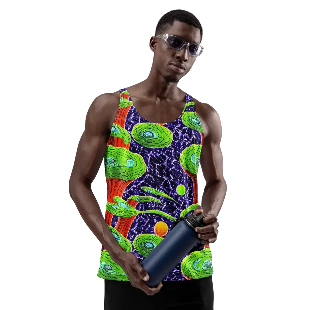 Psychedelic Grove on Men's Tank Top — Front