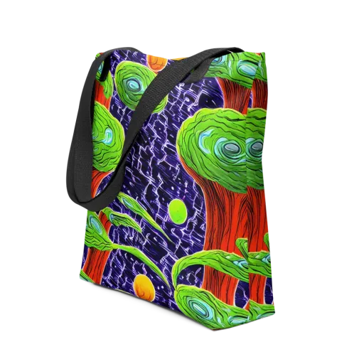 Psychedelic Grove on a Tote Bag