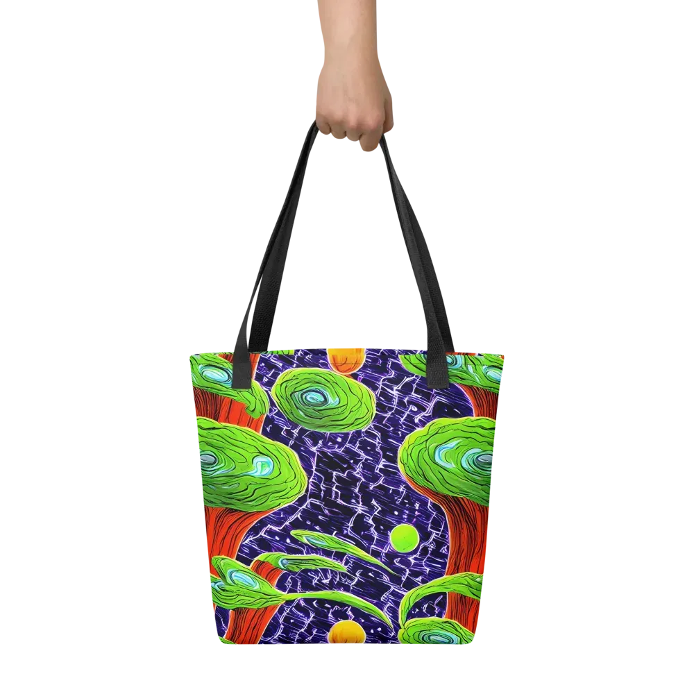 Psychedelic Grove on Tote Bag — Front
