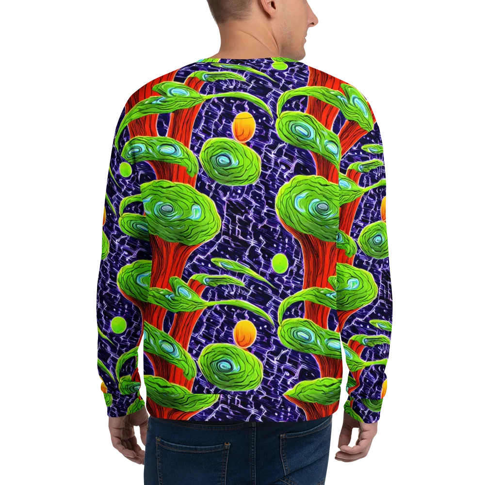 Psychedelic Grove on Sweatshirt — Back