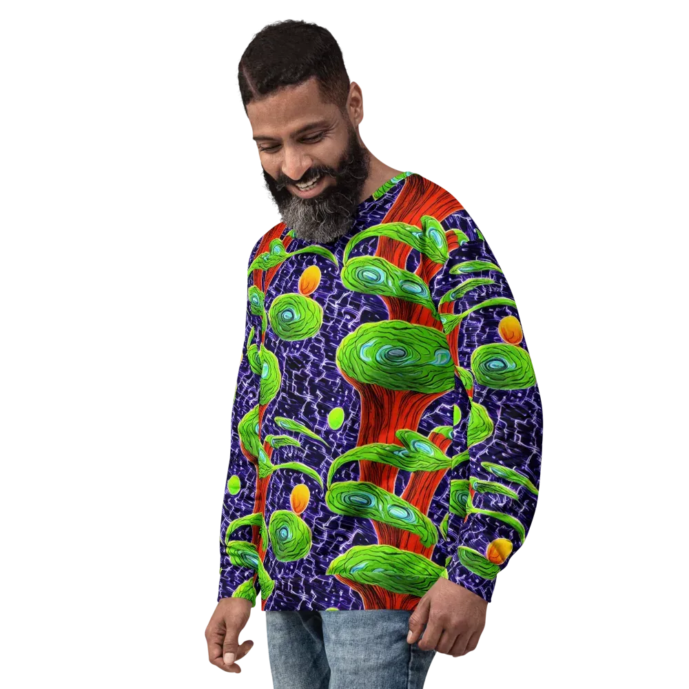 Psychedelic Grove on Sweatshirt — Left Front
