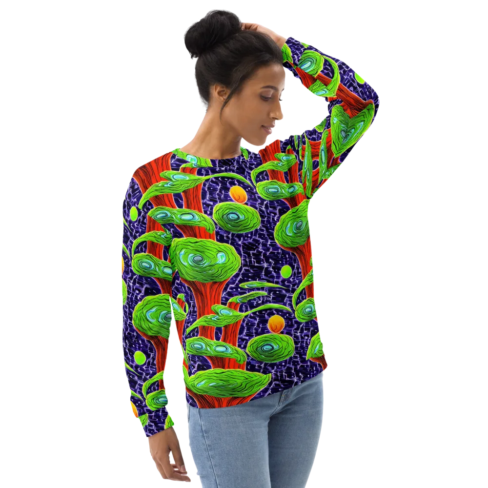 Psychedelic Grove on Sweatshirt — Right Front